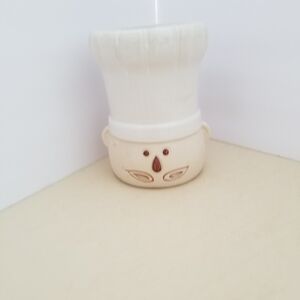 Takahashi Ceramic Utensil Holder  6 " Chef Head